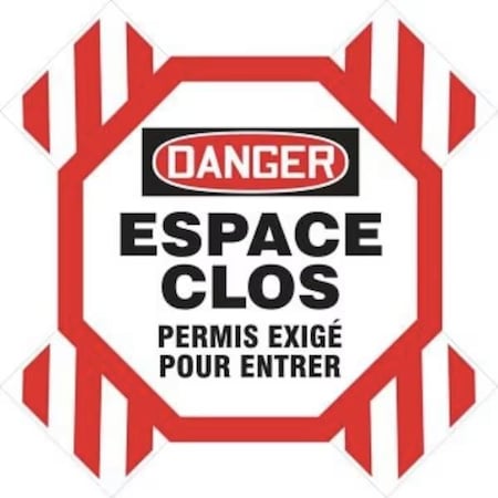 Accuform OSHA DANGER MANWAY CROSS BARRIER FRCXB633 FRCXB633